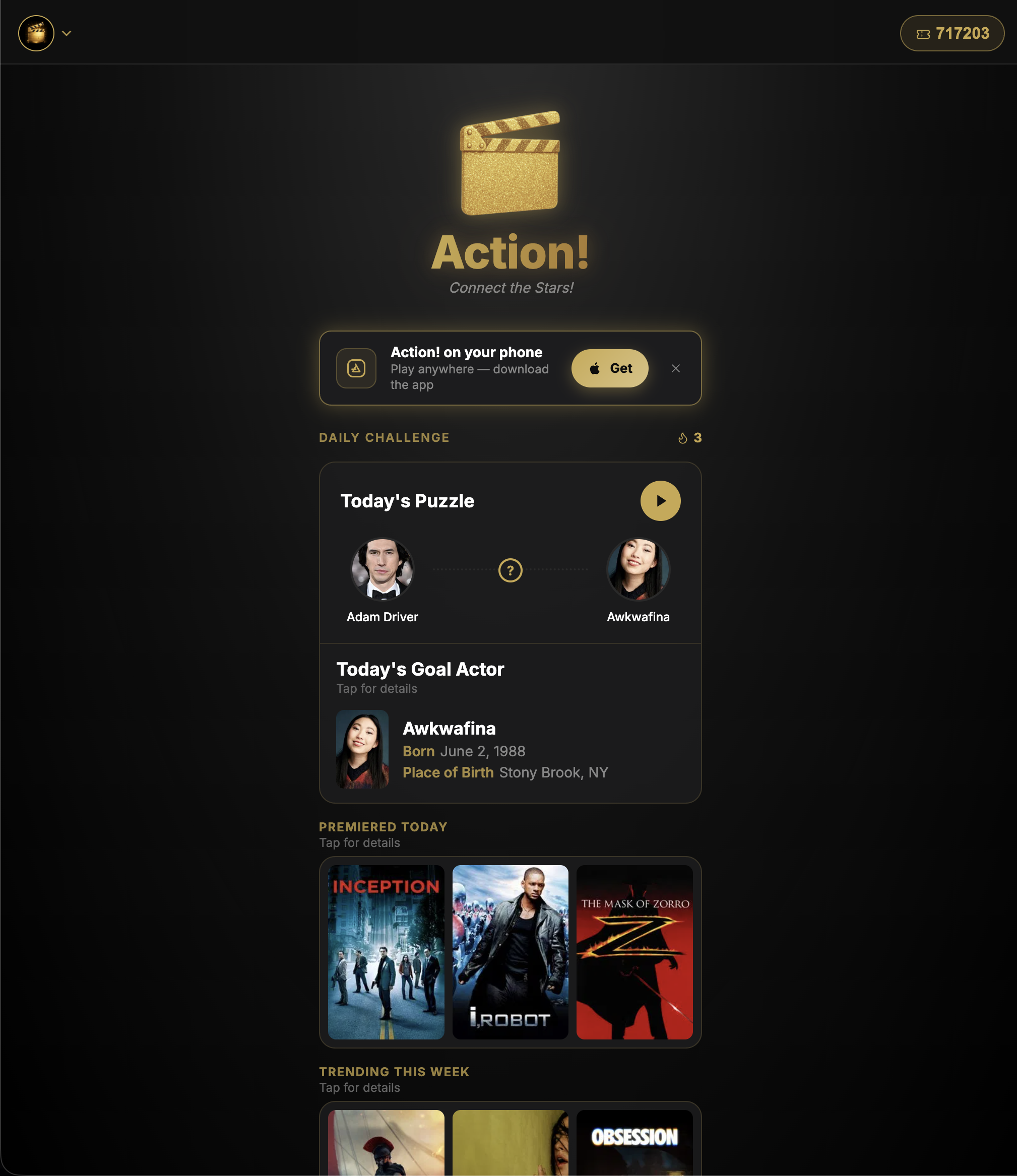 Action! The Movie Game